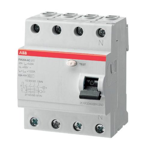 Rccb Abb 40a 4 Pole 30ma Fh204 Ac 40003 Crosbo Trading