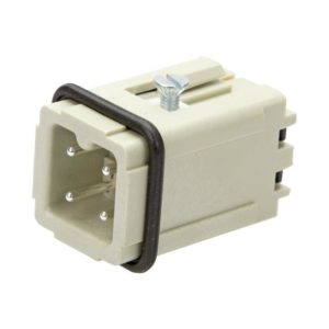 Industrial connector insert HAN 3A male Quick lock termination 230/400V 10Amp 09200032634